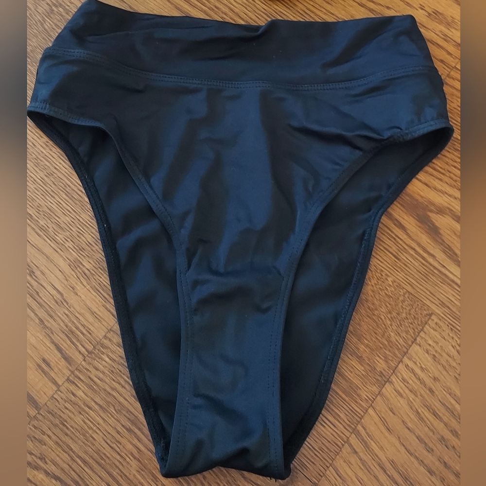 Reformation Black bikini bottoms
